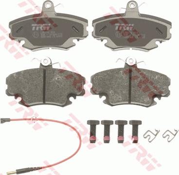 TRW GDB1465 - Kit de plaquettes de frein, frein à disque cwaw.fr