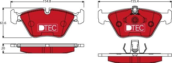 TRW GDB1404DTE - Kit de plaquettes de frein, frein à disque cwaw.fr