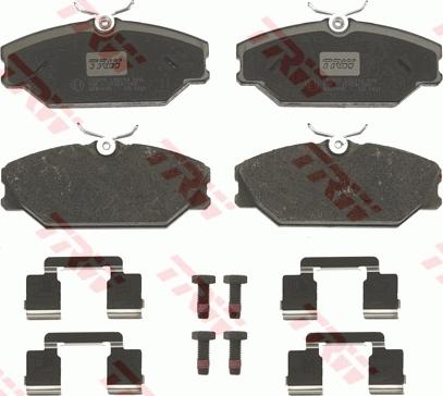 TRW GDB1405 - Kit de plaquettes de frein, frein à disque cwaw.fr