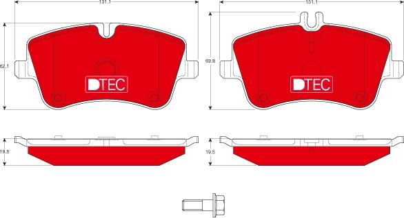 TRW GDB1413DTE - Kit de plaquettes de frein, frein à disque cwaw.fr