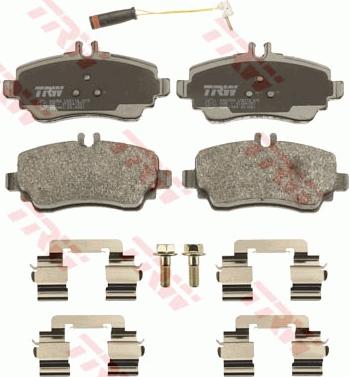 TRW GDB1480 - Kit de plaquettes de frein, frein à disque cwaw.fr