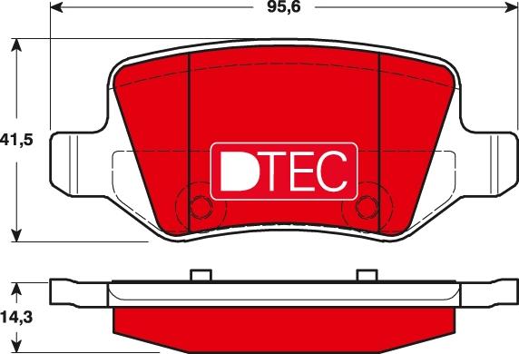 TRW GDB1481DTE - Kit de plaquettes de frein, frein à disque cwaw.fr