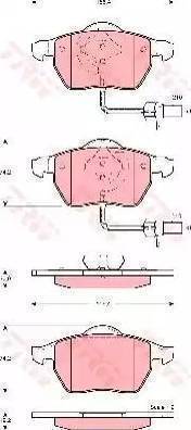 BOSCH 986424706 - Kit de plaquettes de frein, frein à disque cwaw.fr