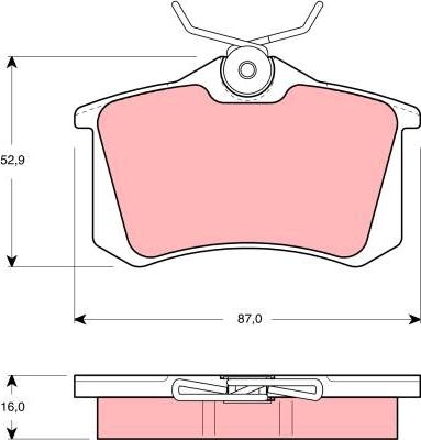 TRW GDB1439 - Kit de plaquettes de frein, frein à disque cwaw.fr