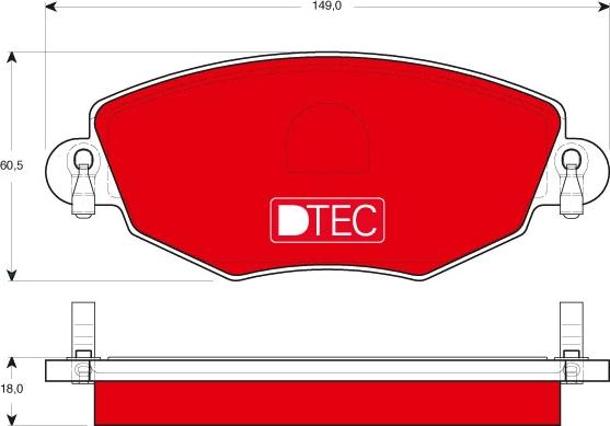 TRW GDB1434DTE - Kit de plaquettes de frein, frein à disque cwaw.fr