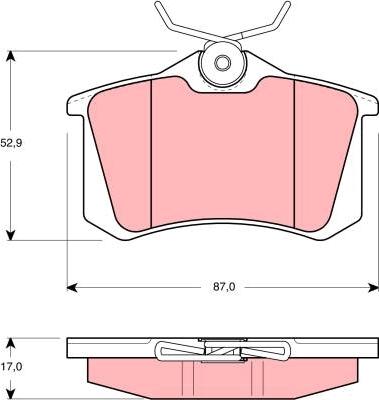 TRW GDB1438 - Kit de plaquettes de frein, frein à disque cwaw.fr