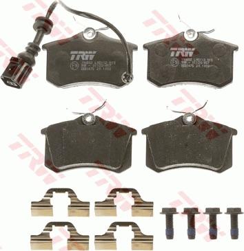 TRW GDB1475 - Kit de plaquettes de frein, frein à disque cwaw.fr