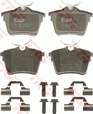 TRW GDB1596 - Kit de plaquettes de frein, frein à disque cwaw.fr