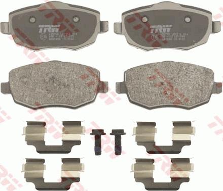 TRW GDB1592 - Kit de plaquettes de frein, frein à disque cwaw.fr