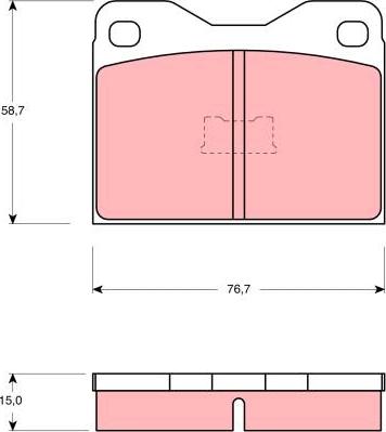 TRW GDB159 - Kit de plaquettes de frein, frein à disque cwaw.fr