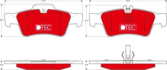 TRW GDB1546DTE - Kit de plaquettes de frein, frein à disque cwaw.fr