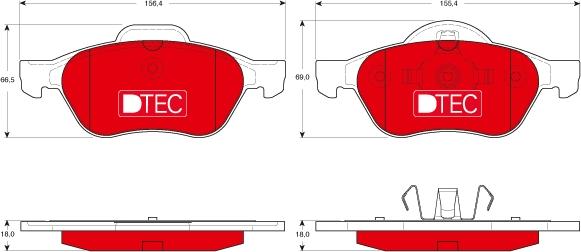 TRW GDB1540DTE - Kit de plaquettes de frein, frein à disque cwaw.fr