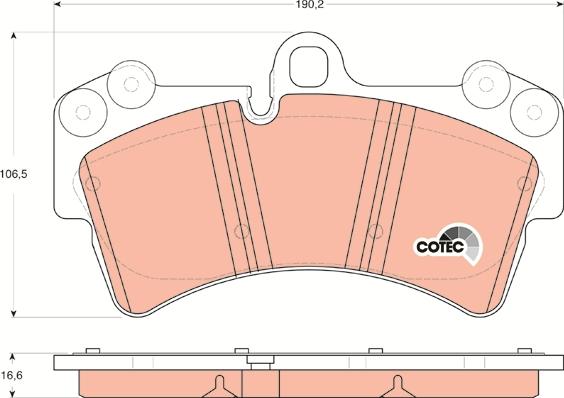 TRW GDB1548 - Kit de plaquettes de frein, frein à disque cwaw.fr