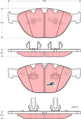 TRW GDB1558 - Kit de plaquettes de frein, frein à disque cwaw.fr