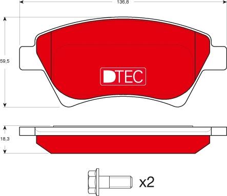 TRW GDB1552DTE - Kit de plaquettes de frein, frein à disque cwaw.fr