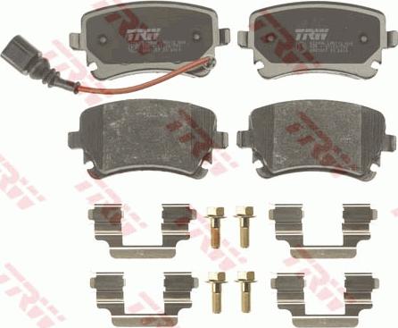 TRW GDB1557 - Kit de plaquettes de frein, frein à disque cwaw.fr