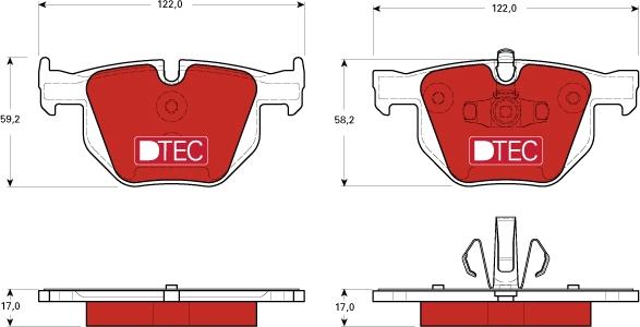 TRW GDB1560DTE - Kit de plaquettes de frein, frein à disque cwaw.fr