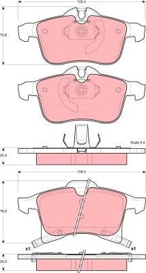 TRW GDB1562 - Kit de plaquettes de frein, frein à disque cwaw.fr