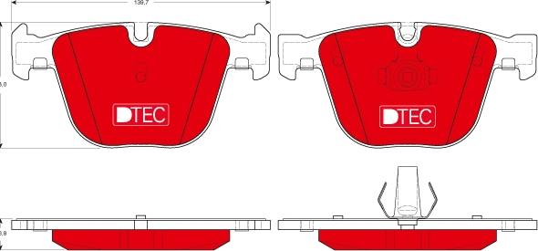 TRW GDB1502DTE - Kit de plaquettes de frein, frein à disque cwaw.fr