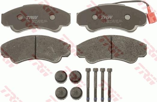 TRW GDB1518 - Kit de plaquettes de frein, frein à disque cwaw.fr