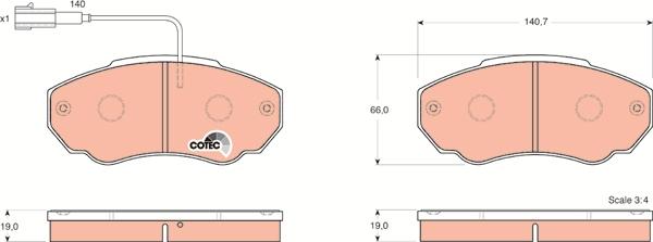 TRW GDB1517 - Kit de plaquettes de frein, frein à disque cwaw.fr