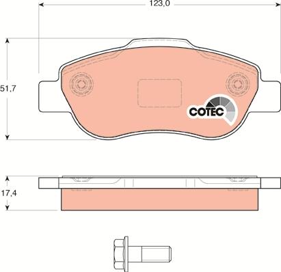 TRW GDB1589 - Kit de plaquettes de frein, frein à disque cwaw.fr