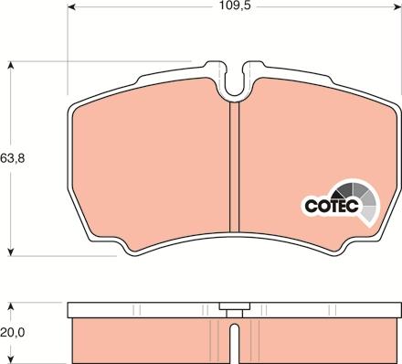 TRW GDB1535 - Kit de plaquettes de frein, frein à disque cwaw.fr