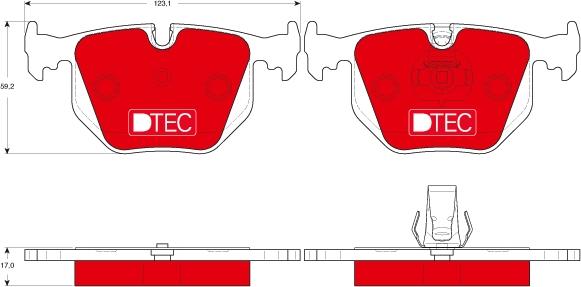 TRW GDB1530DTE - Kit de plaquettes de frein, frein à disque cwaw.fr