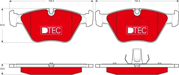 TRW GDB1531DTE - Kit de plaquettes de frein, frein à disque cwaw.fr