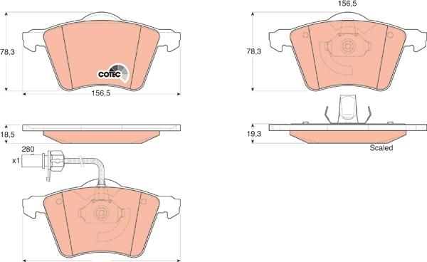 TRW GDB1538 - Kit de plaquettes de frein, frein à disque cwaw.fr