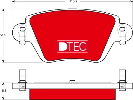 TRW GDB1525DTE - Kit de plaquettes de frein, frein à disque cwaw.fr