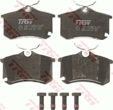 TRW GDB1578 - Kit de plaquettes de frein, frein à disque cwaw.fr