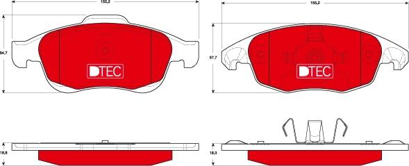 TRW GDB1690DTE - Kit de plaquettes de frein, frein à disque cwaw.fr