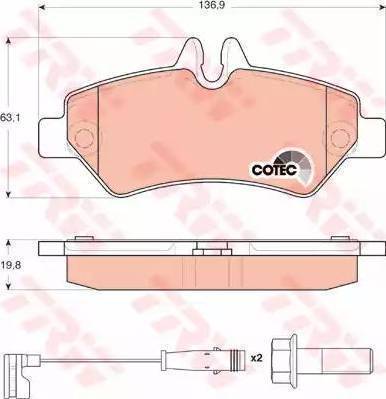 RIDER RD.3323.DB1697 - Kit de plaquettes de frein, frein à disque cwaw.fr