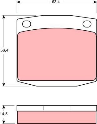 TRW GDB169 - Kit de plaquettes de frein, frein à disque cwaw.fr