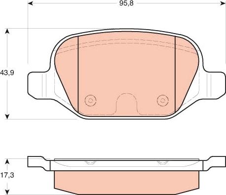 TRW GDB1646 - Kit de plaquettes de frein, frein à disque cwaw.fr