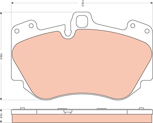 TRW GDB1660 - Kit de plaquettes de frein, frein à disque cwaw.fr