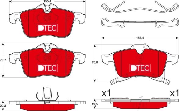 TRW GDB1668DTE - Kit de plaquettes de frein, frein à disque cwaw.fr