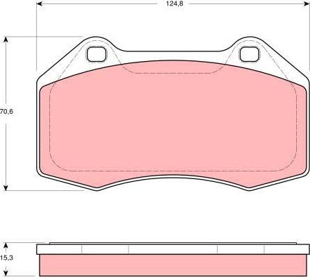 TRW GDB1606 - Kit de plaquettes de frein, frein à disque cwaw.fr