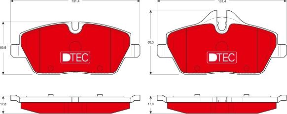 TRW GDB1611DTE - Kit de plaquettes de frein, frein à disque cwaw.fr