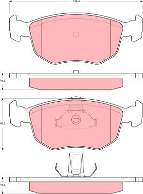 TRW GDB1618 - Kit de plaquettes de frein, frein à disque cwaw.fr