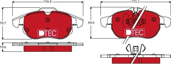 TRW GDB1613DTE - Kit de plaquettes de frein, frein à disque cwaw.fr