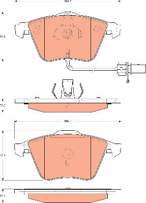 TRW GDB1689 - Kit de plaquettes de frein, frein à disque cwaw.fr