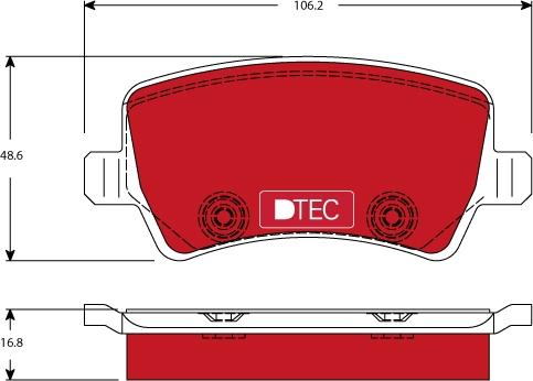 TRW GDB1685DTE - Kit de plaquettes de frein, frein à disque cwaw.fr