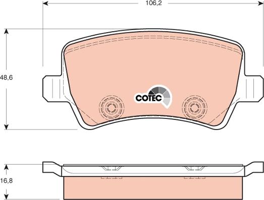 TRW GDB1685 - Kit de plaquettes de frein, frein à disque cwaw.fr