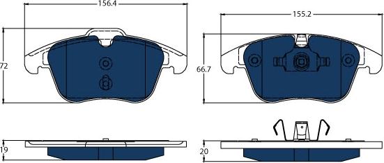 TRW GDB1683BTE - Kit de plaquettes de frein, frein à disque cwaw.fr