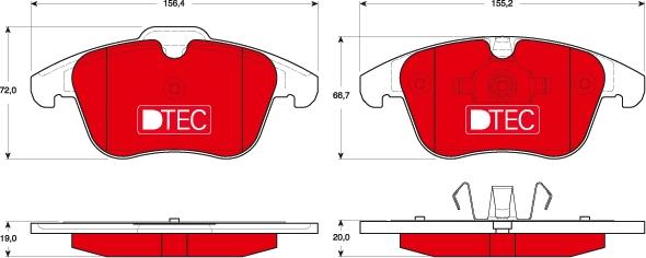 TRW GDB1683DTE - Kit de plaquettes de frein, frein à disque cwaw.fr