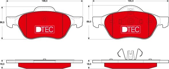 TRW GDB1687DTE - Kit de plaquettes de frein, frein à disque cwaw.fr