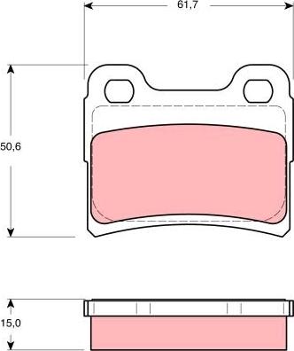 TRW GDB1639 - Kit de plaquettes de frein, frein à disque cwaw.fr