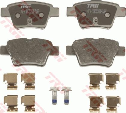 TRW GDB1620 - Kit de plaquettes de frein, frein à disque cwaw.fr